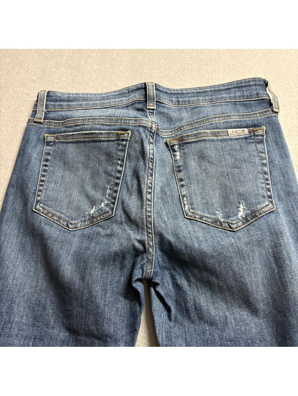 Joe's Jeans Skinny Ankle Distressed Blue Denim Jeans Womens Size 28 - Picture 10 of 11